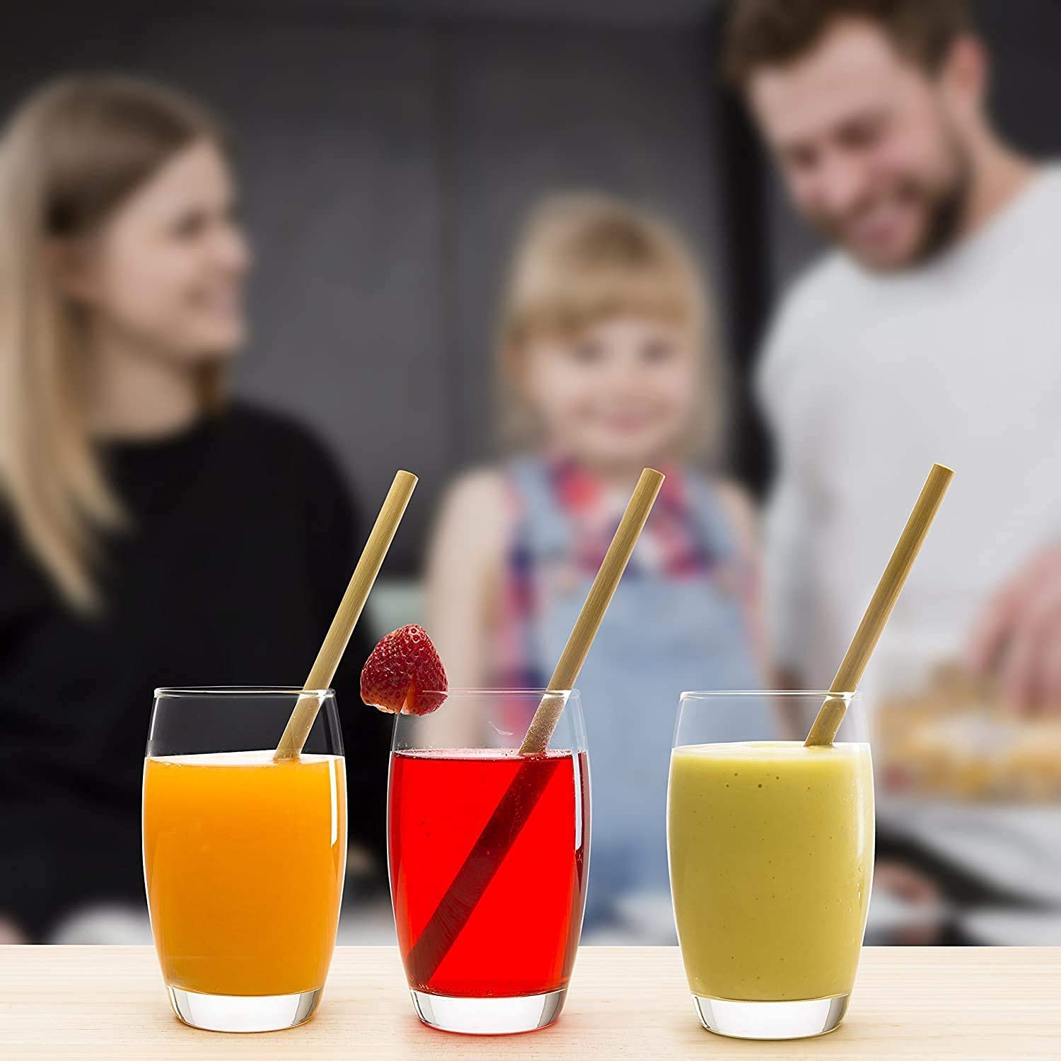  Bamboo Straws, reusable