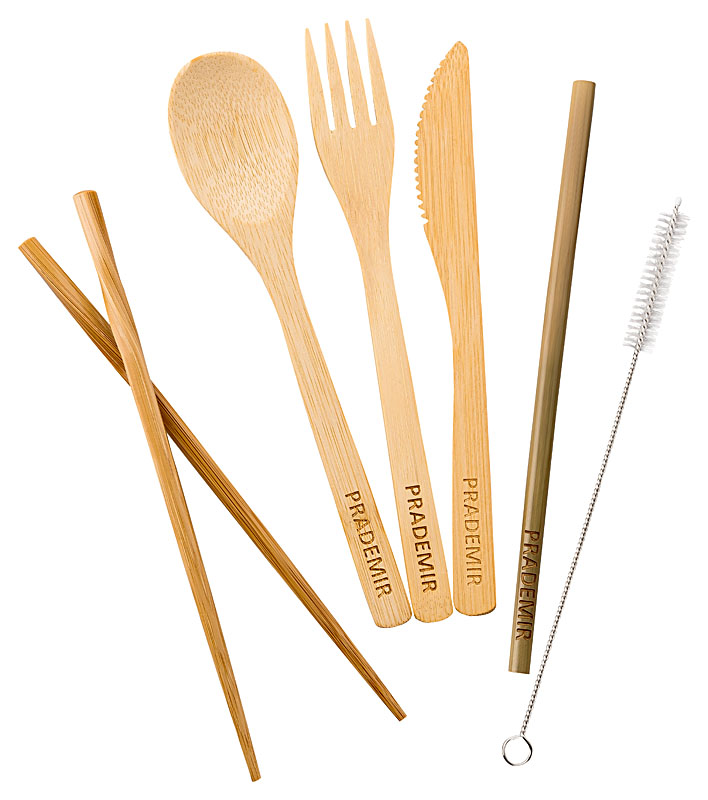  Bamboo Cutlery Set