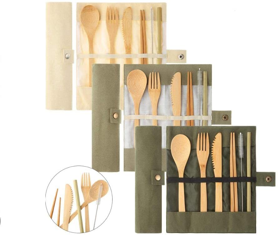  Bamboo Cutlery Set