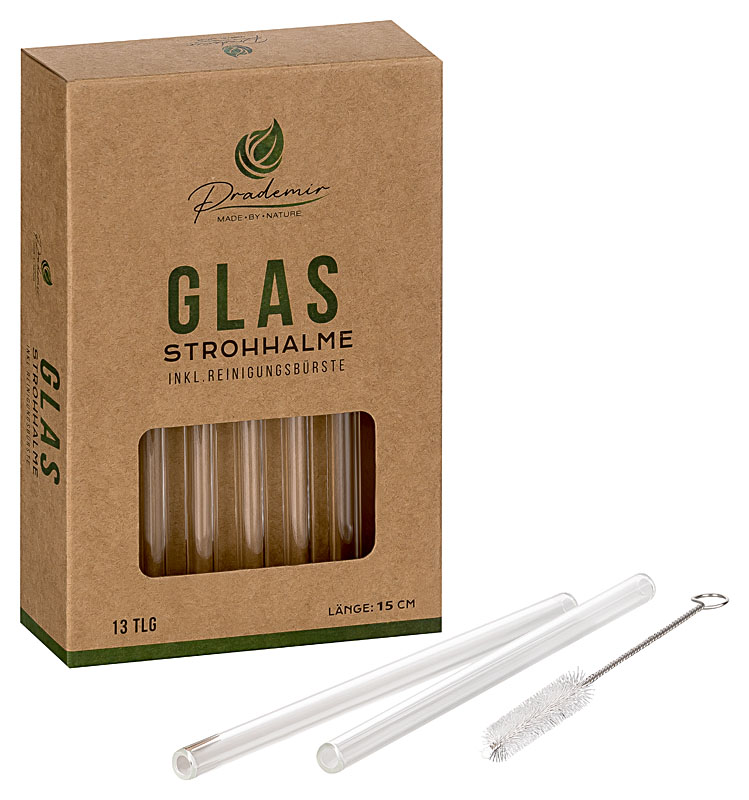 Glass Straws  (15 cm)