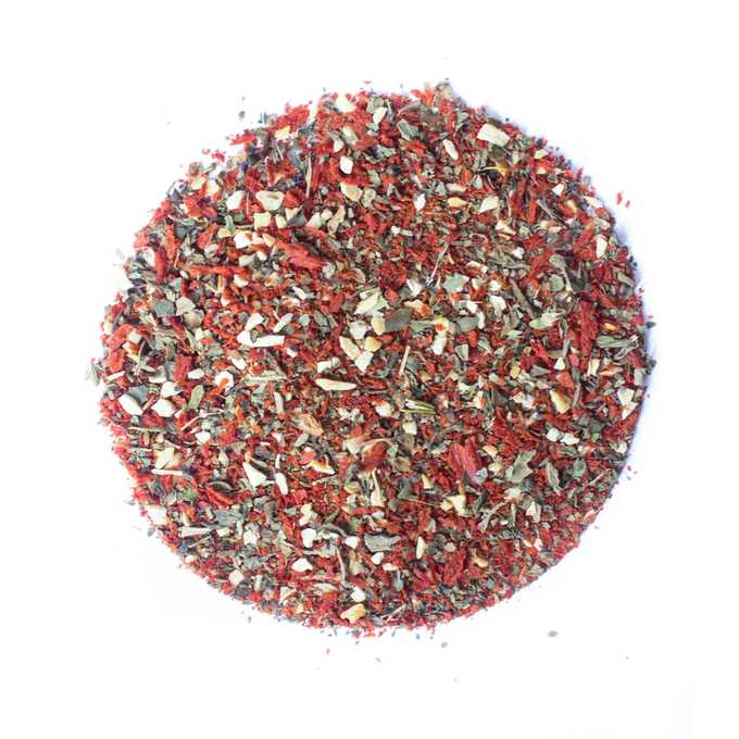 getrocknete Tomaten-Knoblauch-Basilikum.-Gewürzmischung